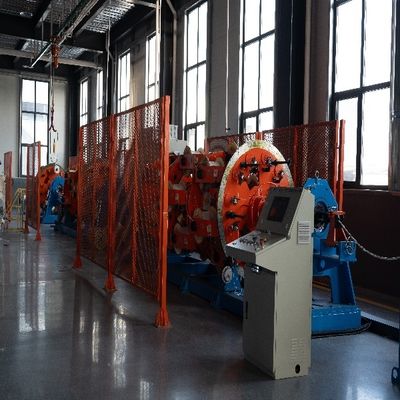 উচ্চ গতি সম্পন্ন গ্রাউন্ড শ্যাফ্ট প্ল্যানেটারি স্ট্র্যান্ডিং মেশিন, টেনশন এবং পে-অফ-এর জন্য আলাদা ববিন নিয়ন্ত্রণ ১+৬+১২+১৮